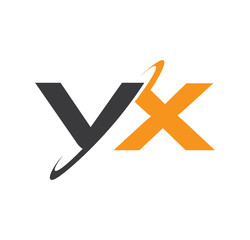 VX initial logo with double swoosh
