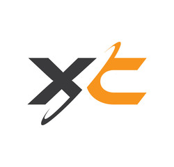 XC initial logo with double swoosh
