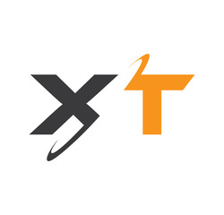 XT initial logo with double swoosh
