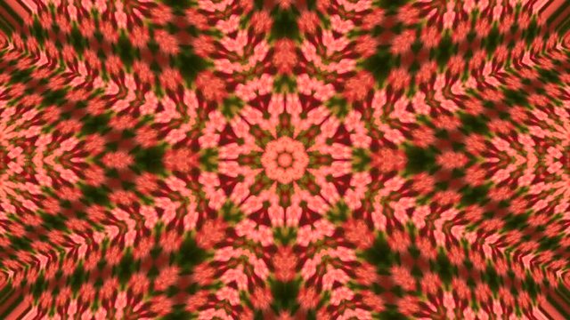 Wonderful abstract kaleidoscopic pattern of colored scales with diagonal complex detailed structure. Excellent eight star background in full HD. Adorable hypnotic visuals for amazing decorative intro.