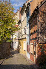 Stadtansicht Meißen mit alter Gasse
