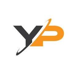 YP initial logo with double swoosh
