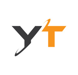 YT initial logo with double swoosh
