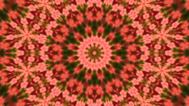 Amazing abstract kaleidoscopic pattern of colored scales with twelve complex detailed structure. Excellent animated round background in HD. Adorable hypnotic visuals for wonderful decorative intro. 
