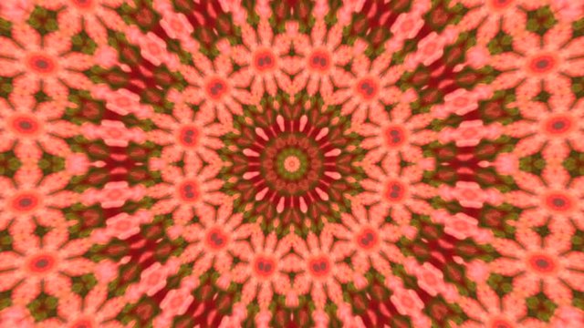 Excellent abstract kaleidoscopic pattern of colored scales with twelve complex detailed structure. Wonderful animated round background in HD. Adorable hypnotic visuals for amazing intro.