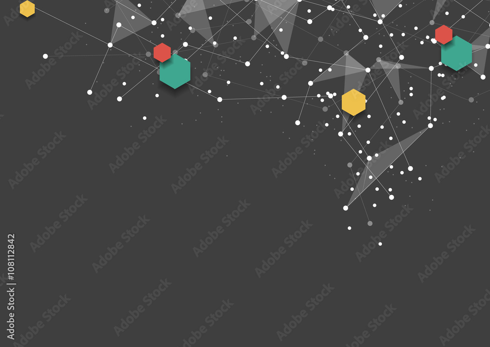 Poster point and curve constructed the sphere wireframe