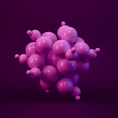 3d abstract spheres. Vector illustration. Can be used for presentations, web design. 