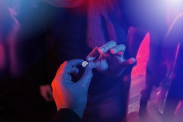 teenager buying molly drug during spring break party