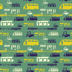green bus pattern