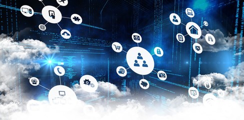 Composite image of smartphone apps icons