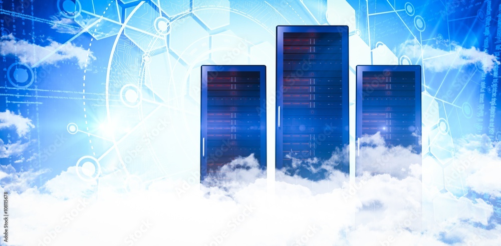 Poster composite image of clouds