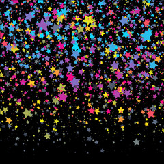 Background with Stars. Design Template. Abstract Vector Illustration.