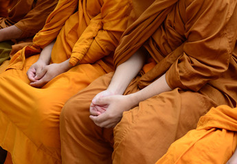 Songkran Festival Thailand to Buddhist monks