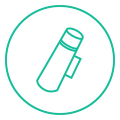 Thermos line icon.