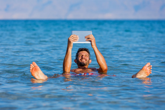 Man At The Dead Sea, Israel.