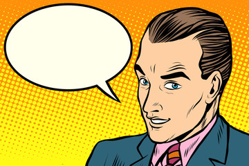 businessman says comic book bubble