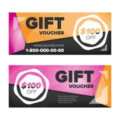 Obraz premium Gift voucher design