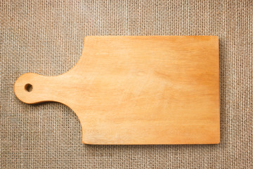 Cutting board on sacking