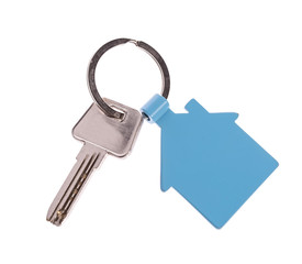 house key isolated on white