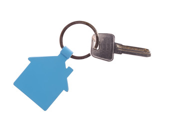 house key isolated on white
