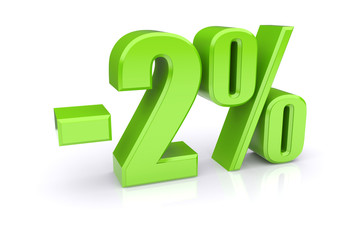 2% discount on a white