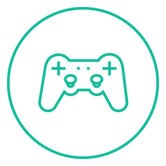 Joystick line icon.