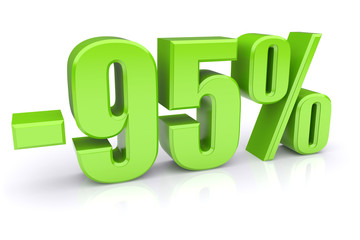 95% discount on a white