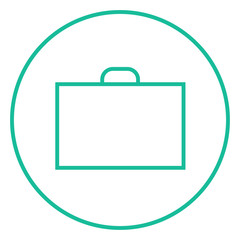 Briefcase line icon.