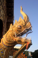 Fototapeta na wymiar a magnificent Buddhist temple in Chiang Mai, Thailand