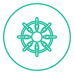 Obraz premium Helm line icon.