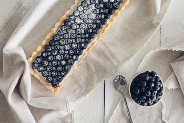 Fresh blueberry tart