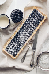 Fresh blueberry tart