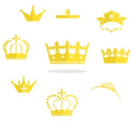 crowns flat design