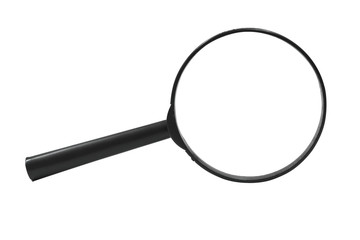 Magnifier isolated on white background