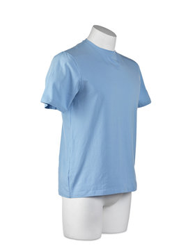 male figured mannequin with t-shirt