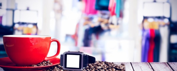 Composite image of a swatch with a white background