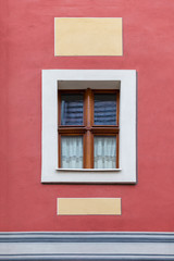A window in the tenement house