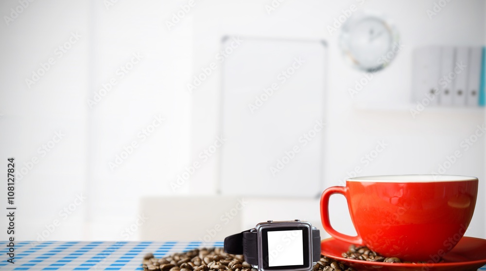 Aufkleber composite image of a swatch with a white background