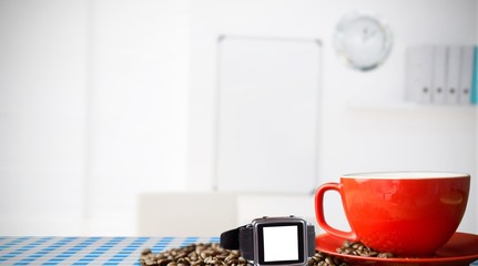 Composite image of a swatch with a white background