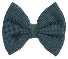 Dark green knitted bow tie
