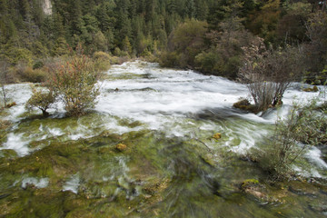 Beautiful scenery in Jiuzhaigou, Sichuan Province, China