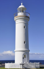 Fototapeta na wymiar Kiama Lighthouse with ocean in the background, New South Wales Australia