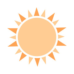 Sun icon vector