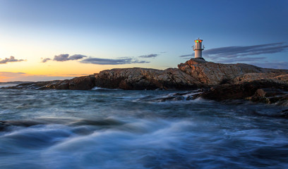 Sonnenuntergang am Leutturm