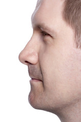 Obraz premium half face of a man