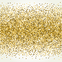 Vector background with gold glitter. 