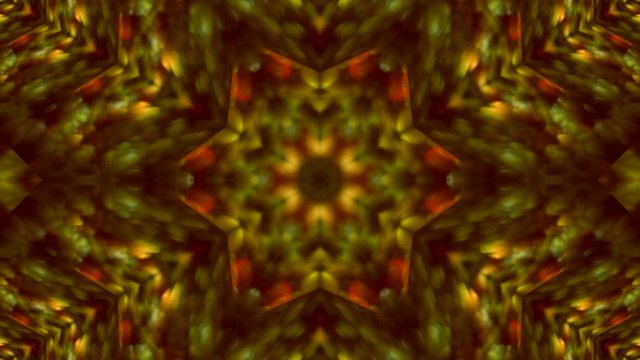 Amazing abstract kaleidoscopic colored pattern with hexagon geometric texture. Excellent animated soft scaly background for your design in HD. Adorable hypnotic visuals for wonderful decorative intro