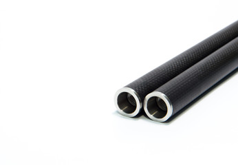 Equipment photographers slide rails on a white background.