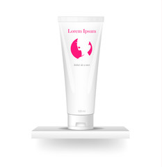 cosmetic package, mock-up