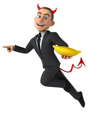 Evil businessman